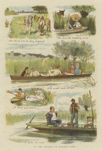 Opp Themsen om sommeren (chromolitho)